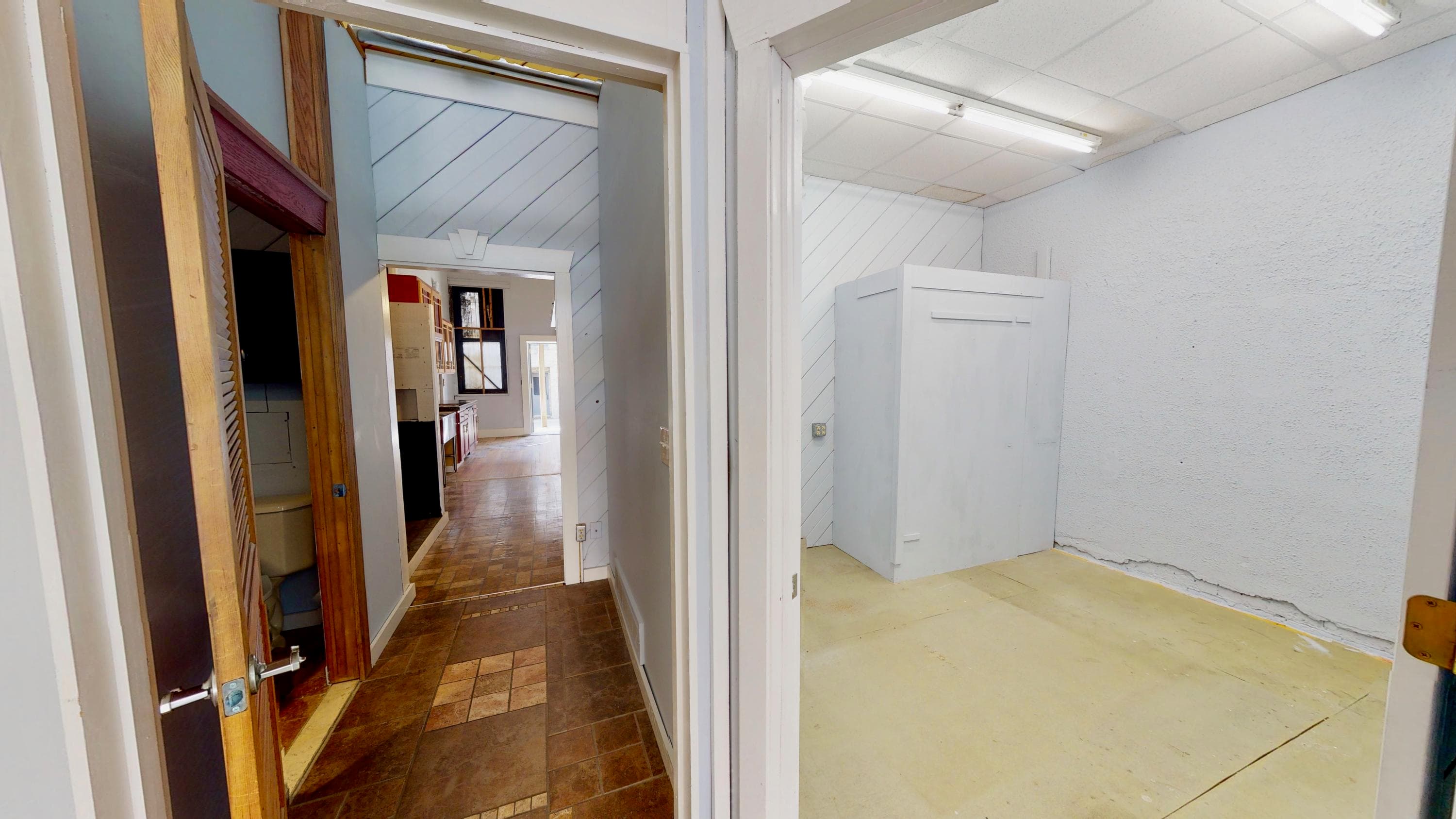 Hallway and Office